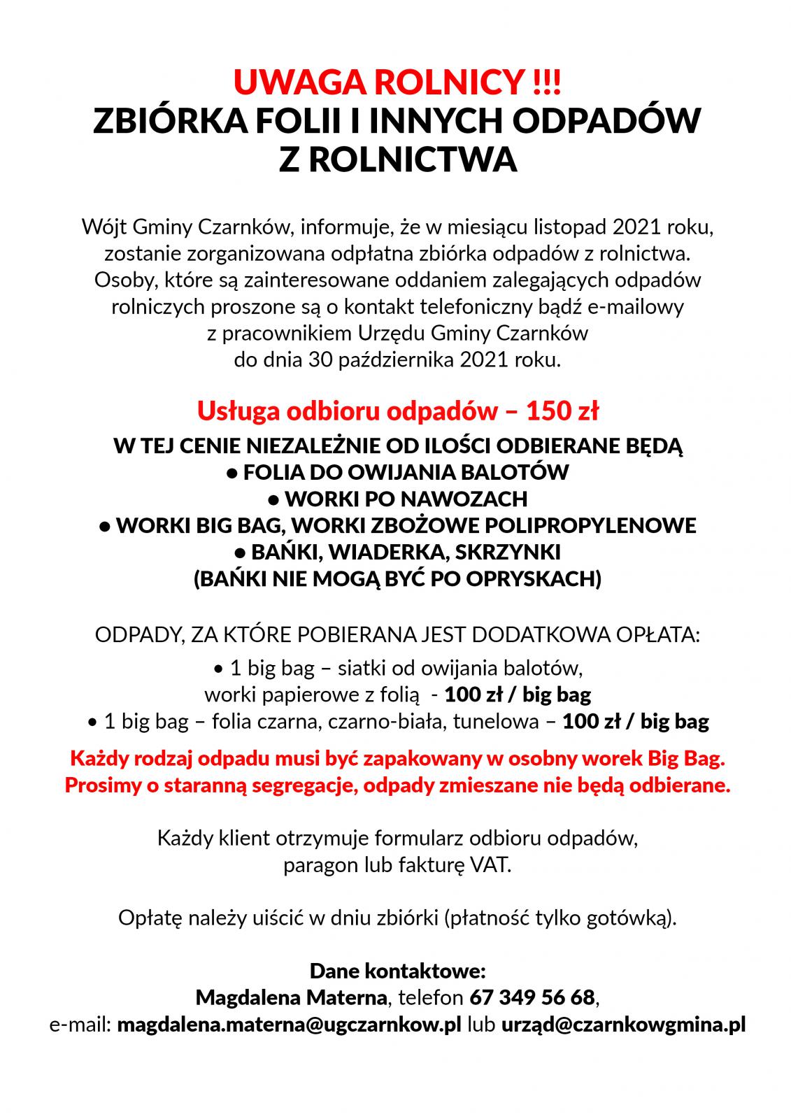 Uwaga Rolnicy