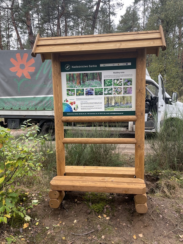 Tablica przedstawiająca rośliny runa