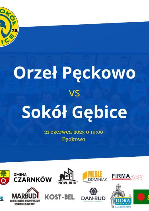 Mecz: Orzeł Pęckowo vs Sokół Gębice