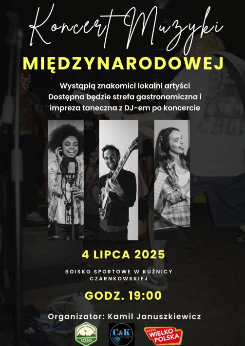 Koncert Muzyki Międzynarodowej w Kuźnicy Czarnkowskiej 