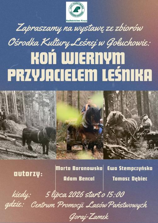 Koń wiernym przyjacielem leśnika