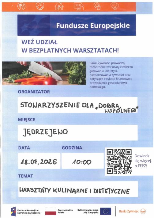 Warsztaty kulinarne i dietetyczne w Jędrzejewie