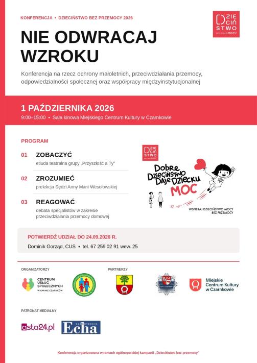 Nie odwracaj wzroku - konferencja CUS