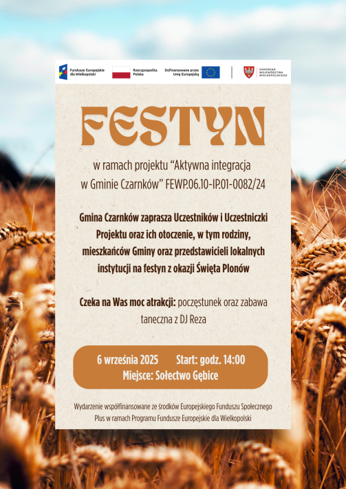 Festyn z okazji Święta Plonów 6.09.2025 r.