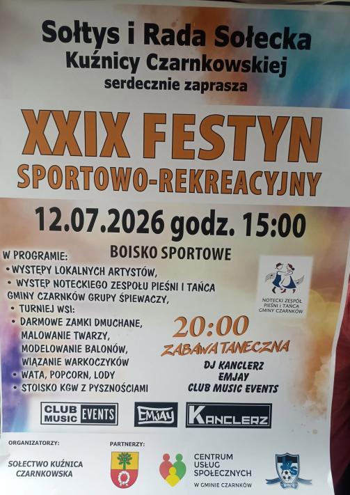 XXIX Festyn Sportowo-Rekreacyjny w Kuźnicy Czarnkowskiej