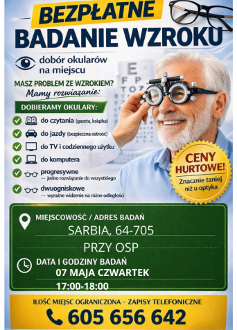 Bezpłatne badanie wzroku dla mieszkańców
