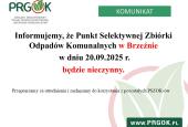 Punkt Selektywnej Zbiórki Odpadów Komunalnych w Brzeźnie nieczynny