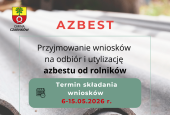 Nabór wniosków na odbiór i utylizację azbestu 
