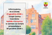 INFORMACJA O DNIU WOLNYM W URZĘDZIE GMINY CZARNKÓW
