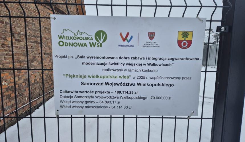 Świetlica w Walkowicach w nowej odsłonie!
