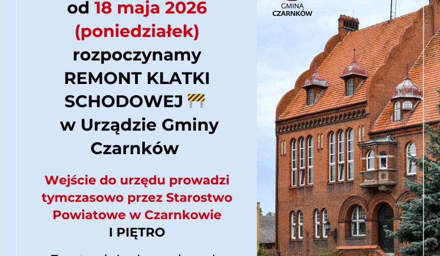 WAŻNA INFORMACJA DLA INTERESANTÓW NASZEGO URZĘDU