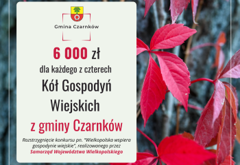 24 000 zł dla czterech Kół Gospodyń Wiejskich – po 6 000 zł dla każdego