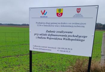 Zakończono przebudowę drogi gminnej w Śmieszkowie.