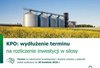 Wydłużenie termin na zakup i montaż silosów wraz z wyposażeniem.