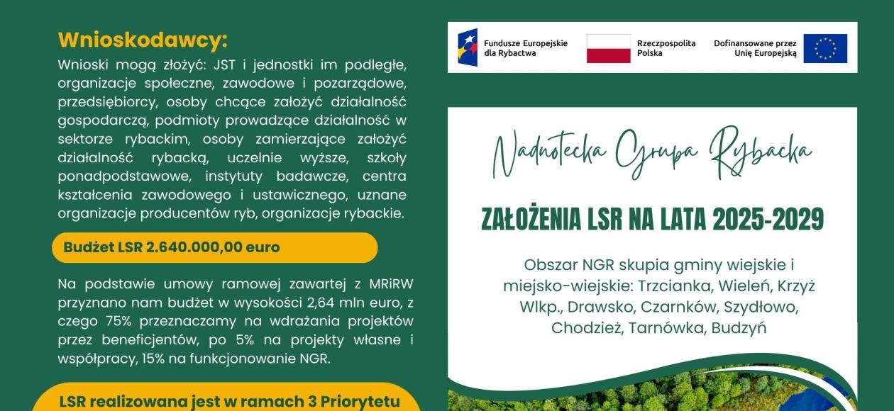 Nadnotecka Grupa Rybacka rozpoczyna wdrażanie Rybackiej Lokalnej Strategii Rozwoju